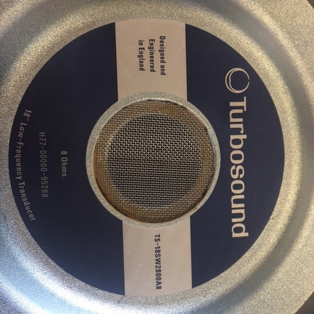 Turbosound TCS218B , TCS218B-R , TCS218B-R-WH , TCS218B-WH , TMS118B , TMS218B , TSP118B-AN Woofer 18in 8ohm 2800W