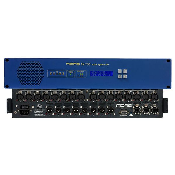 [MID-DL153] Midas DL153 - 16-Input/8-Output Stagebox with MIDAS Mic Preamps and Dual-Redundant AES50