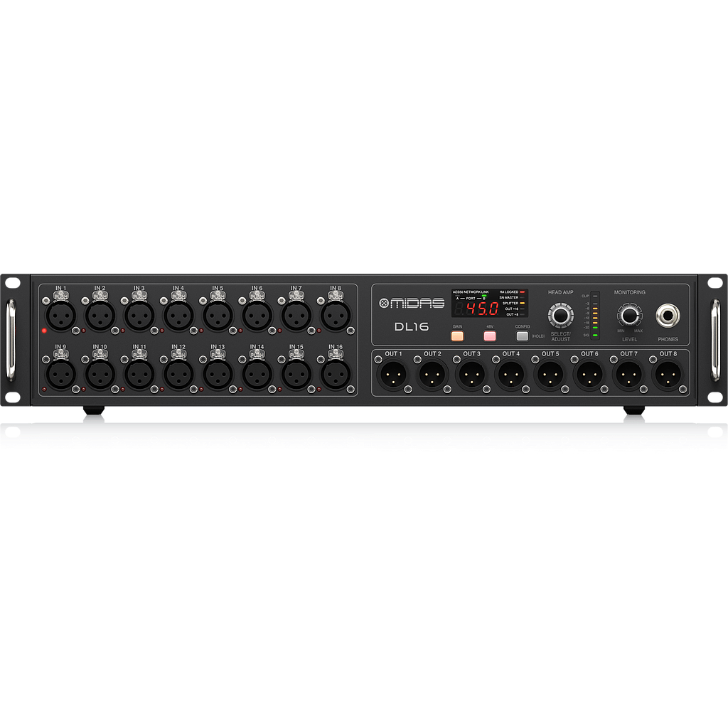 [MID-DL16] Midas Dl16 - 16 Input, 8 Output Stage Box with 16 MIDAS Microphone Preamplifiers