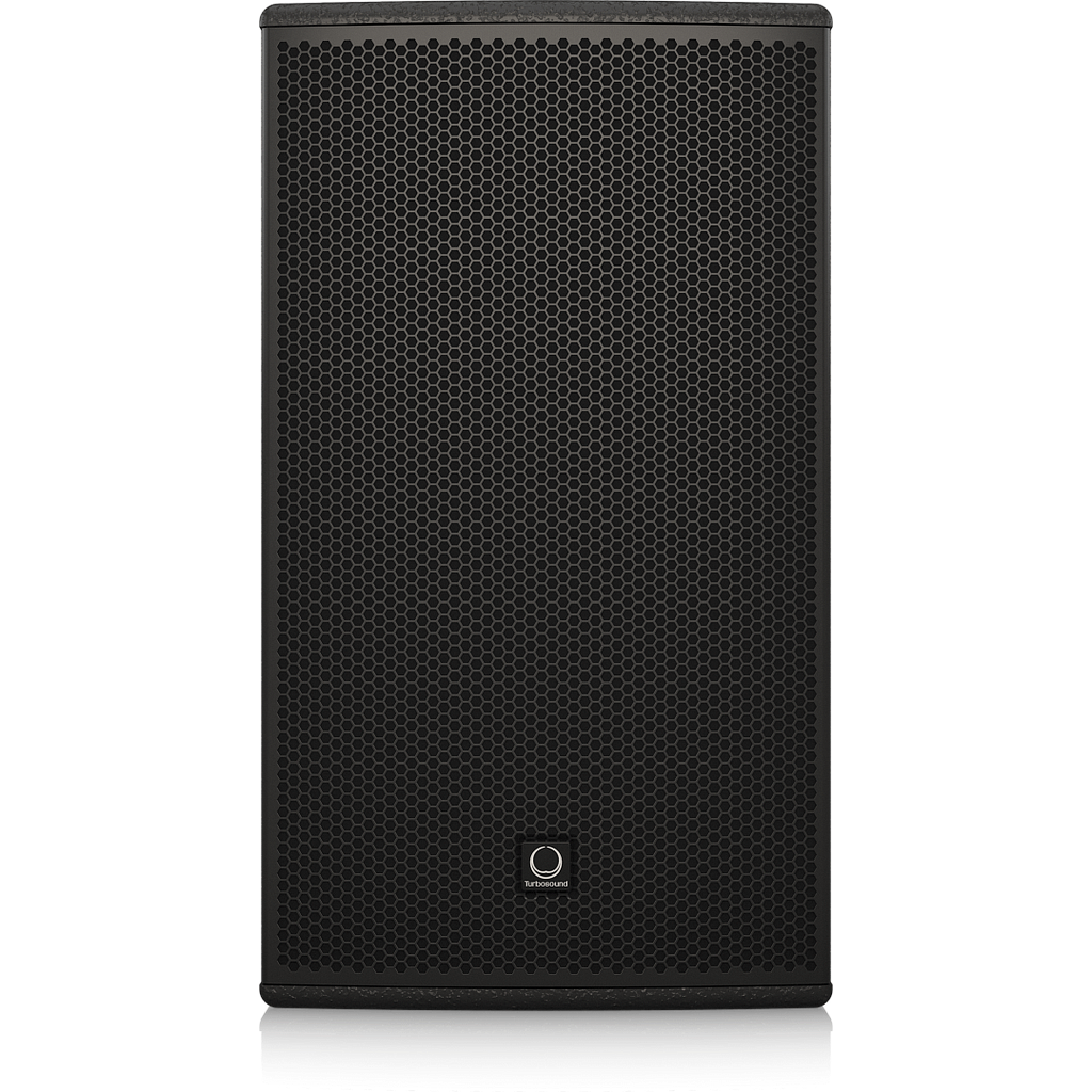 Turbosound NuQ122-AN 2500 Watt 2 Way 12" Full Range Powered Loudspeaker with Klark Teknik DSP Technology and ULTRANET Networking
