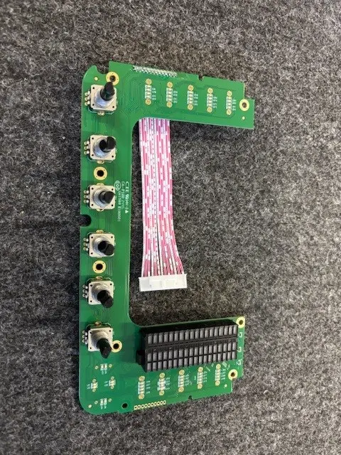 X32 Producer display controller pcb with 6 encoders.