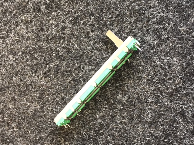 Behringer stereo fader , used in the most mixers.