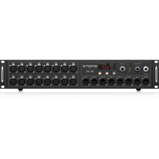 [MID-DL16] Midas Dl16 - 16 Input, 8 Output Stage Box with 16 MIDAS Microphone Preamplifiers