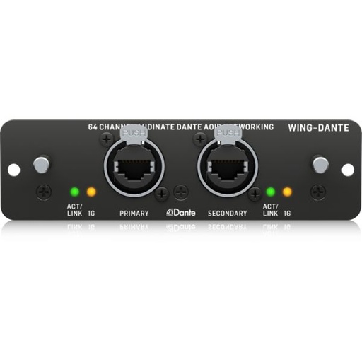 [BEH_WING-DANTE] Behringer WING-DANTE Expansion module Card for 64x64-Channel Audinate Dante AoIP Networking