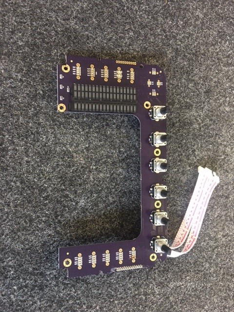 Midas M32R M32R Live screen control PCB with 6 encoders under screen on