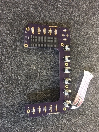 [CP06-00218-000] Midas M32R M32R Live screen control PCB with 6 encoders under screen on